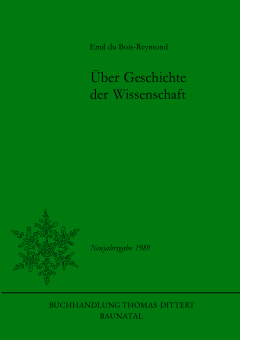 Title: du Bois-Reymond, History of Science